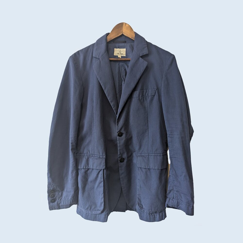 LA PAZ - Blue cotton classic jacket - Sz S